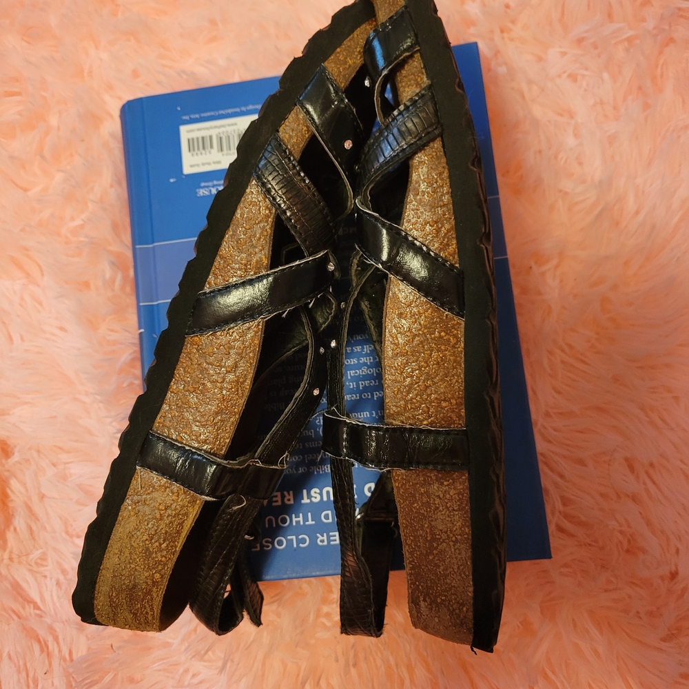 Birkenstock "Betula"Black Strappy Sandals - Picture 3 of 6